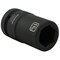Dynamic 1" Drive Deep Socket, Black Phosphate, Tools 1-3/16" X 1" Drive, 6 Point Deep Length D025538 - alternate 5